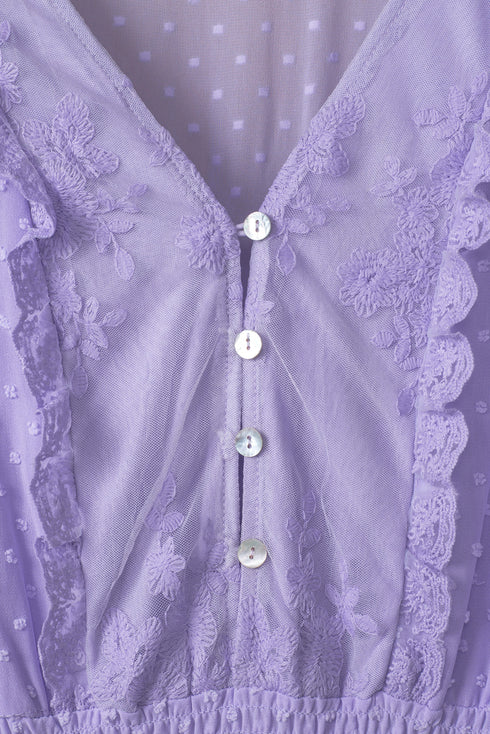Luminous Dawn Lace Gown